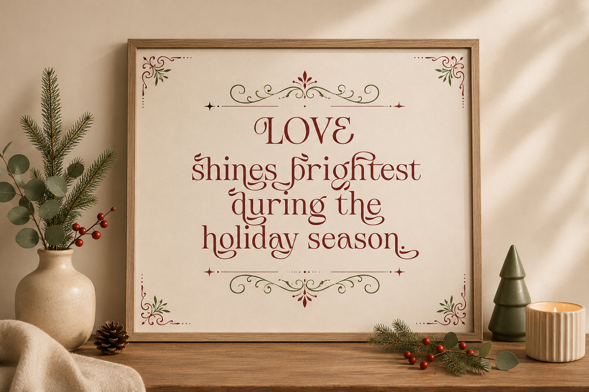 Christmas Font - Welcome Christmas, a Serif Font by Mozatype (Photo 2 of 10)