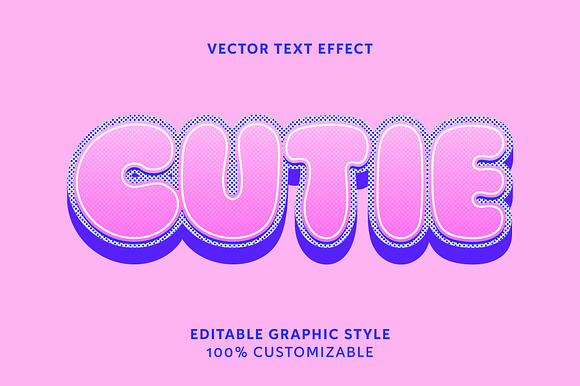 Cute Bubble Text Effect preview 4