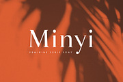 Minyi - A Feminine Serif Typeface, a Serif Font by Cassandra Cappello (Thumbnail 1 of 5)
