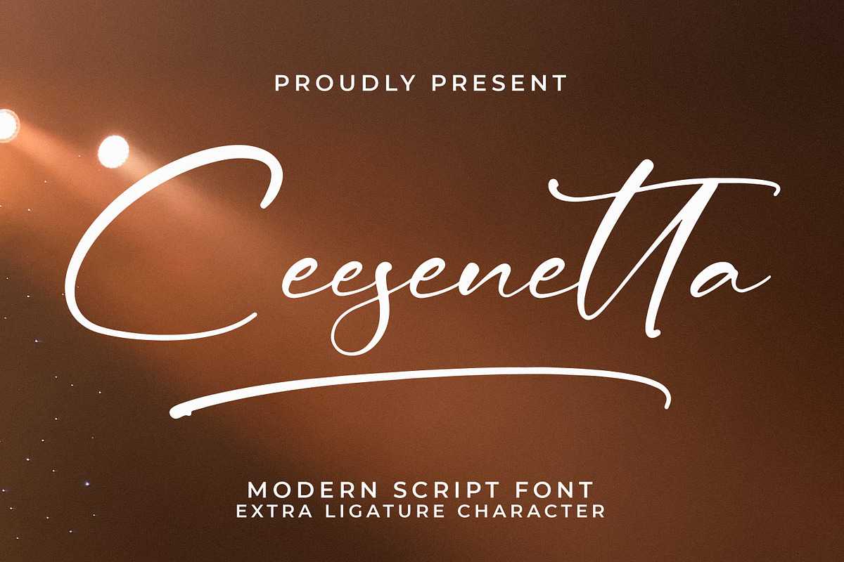 Ceesenetta, a Script Font by Integritype Studio (Photo 1 of 15)