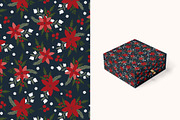 Winter Floral seamless pattern, a Pattern Graphic by Cozy pattern shop (Thumbnail 4 of 7)