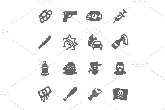 Crime Icons