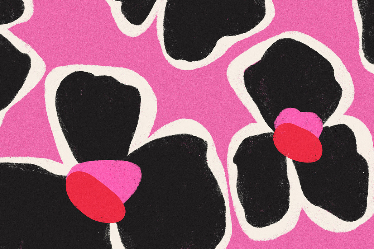 Bold Naive Modern Floral Pattern, a Pattern Graphic by likorbut (Photo 11 of 12)