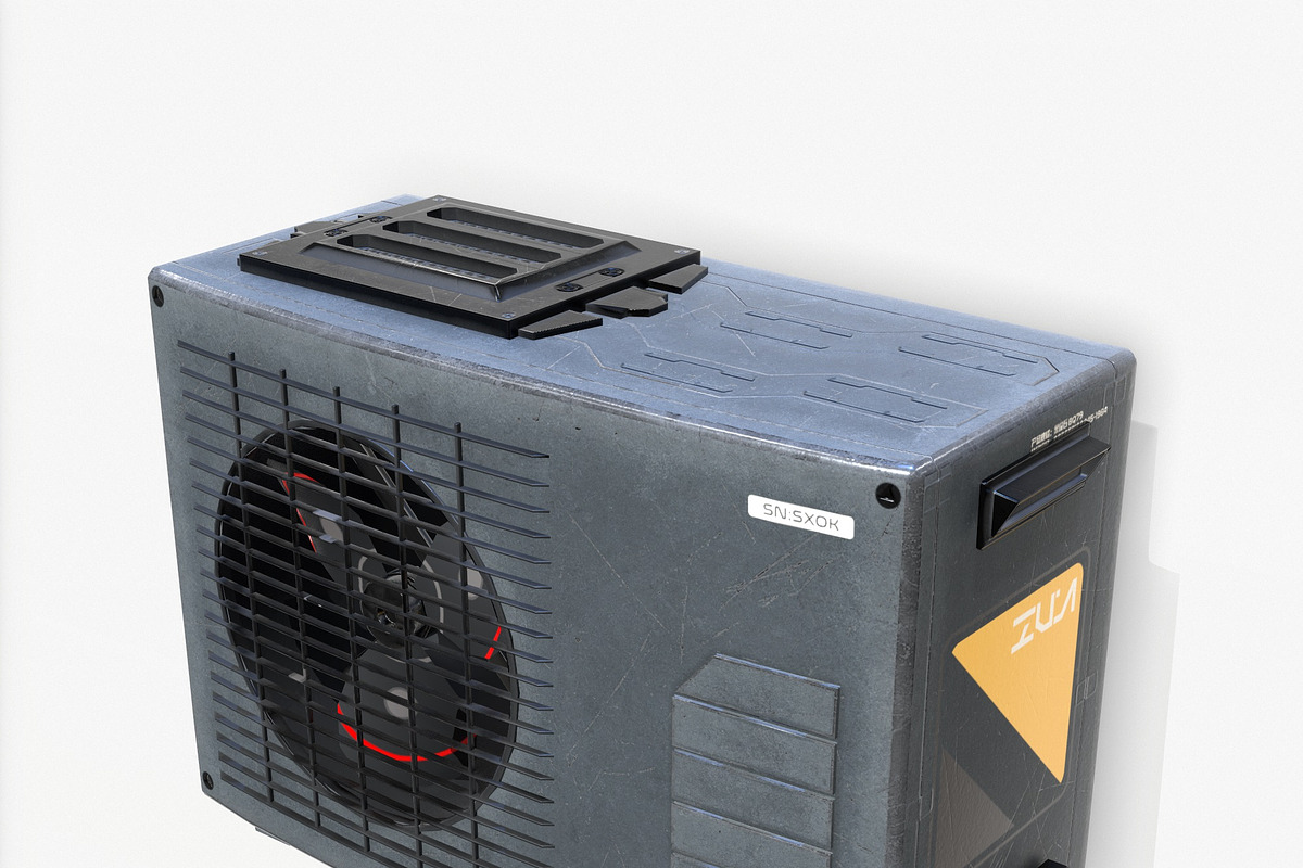 Sci-fi Air conditiong PBR, an Object 3D Model by Daniel Mikulik (Photo 14 of 20)