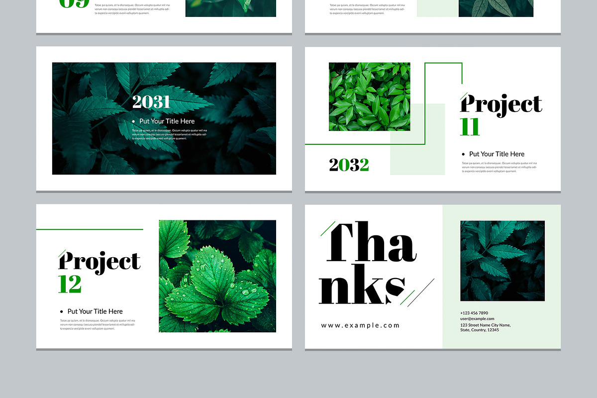 Botanic Portfolio Presentation, a Presentation Template by MightyDesign (Photo 4 of 8)