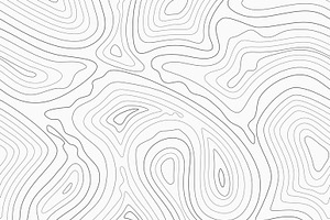 Contour Lines Map Seamless Pattern