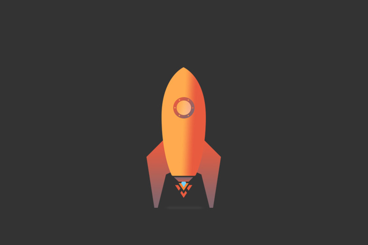 Rocket Vector Icon, an Illustration by BranderDesigns