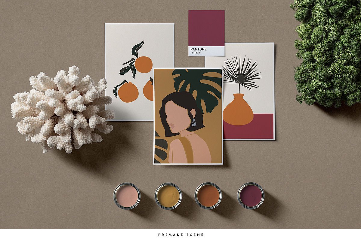 Material Moodboard Scene Creator, a Product Mockup by Ruby&Heart Collective (Photo 4 of 20)