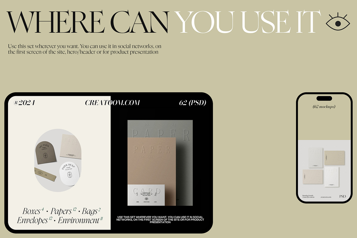 Ollie - Stationery Mockup Kit, a Product Mockup by Creatoom (Photo 11 of 14)