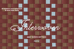 Interwoven Woven Paper Textures, a Texture Graphic by Purple