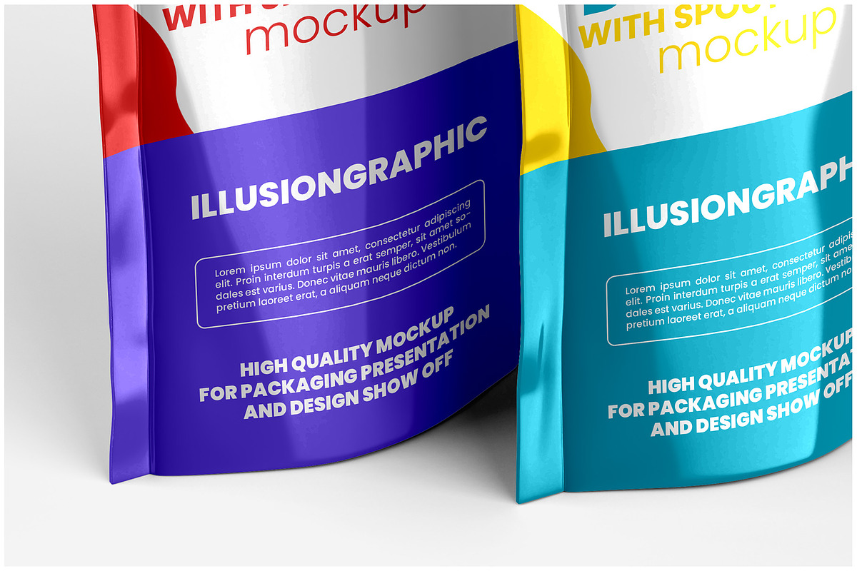 Doypack with Spout on Side Mockup, a Packaging Mockup by Illusiongraphic (Photo 22 of 25)