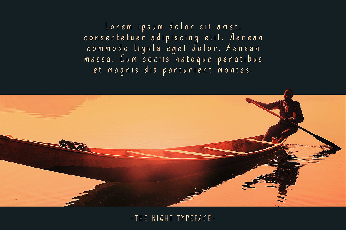 The Night Typeface preview 8