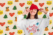 Retro Christmas and New Year, a Texture Illustration by Felizabeth Design (Thumbnail 8 of 13)