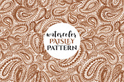 Watercolor PAISLEY Patterns, a Pattern Graphic by ekaart (Thumbnail 7 of 8)