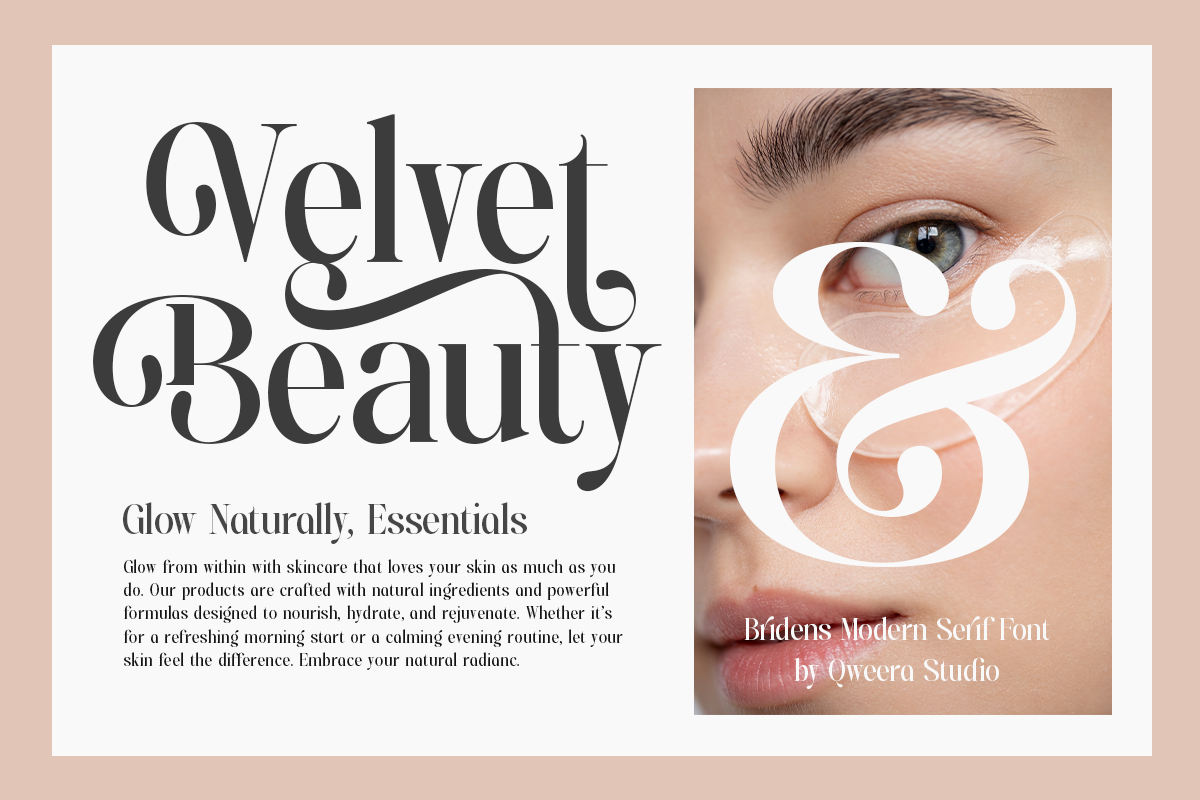 Bridens - Modern Serif Display, a Serif Font by Qweera Studio (Photo 6 of 10)