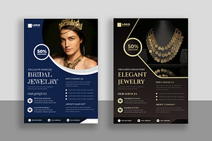 Gold Jewelry Shop Flyer Template, a Flyer Template by Designgrove