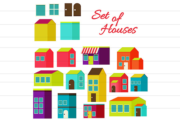 Set Of Houses