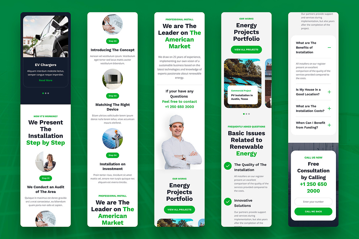 Solar Energy Landing Page Figma, an UI Kit Template by artbart (Photo 5 of 8)