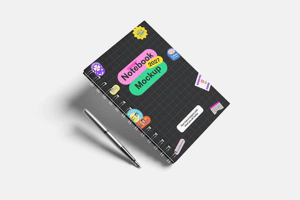 Notebook Mockup, a Books & Magazine Mockup by Hazzpro_Std (Photo 4 of 5)