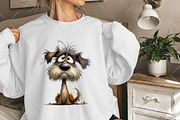 Whimsical Messy Hair Dog ClipArt, an Illustration by OK Design (Thumbnail 6 of 6)