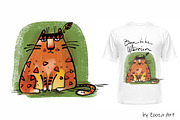 Wild Wild Cat - 14 illustrations, an Illustration by Zooza Art (Thumbnail 7 of 15)