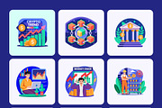 Cryptocurrency Trading Illustration, a Finance Illustration by Brickclay (Thumbnail 9 of 9)