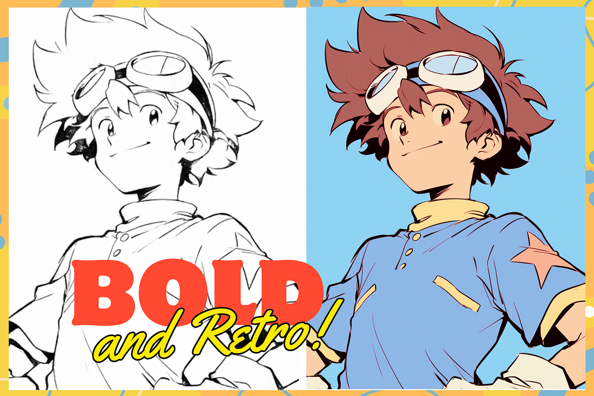 Anime Nostalgia Retro Brushes, a Brush Add-On by Cozy Brushery (Photo 7 of 11)