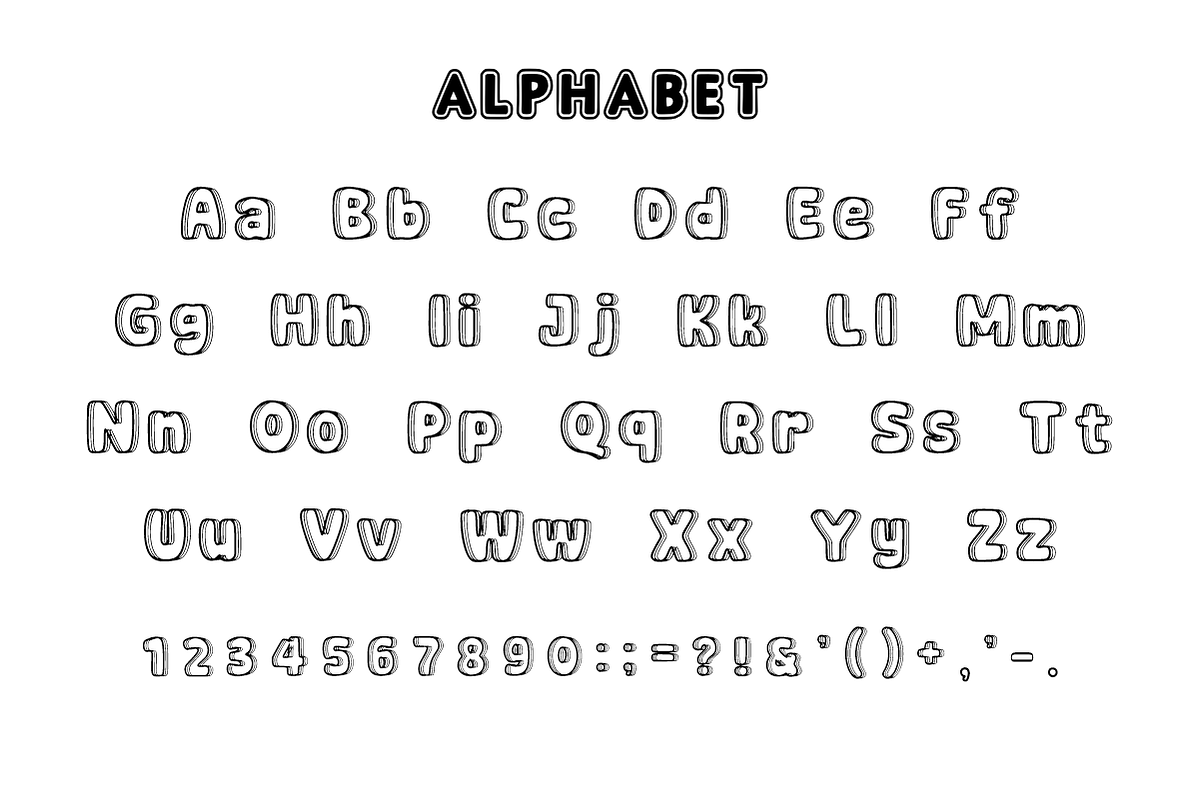 Kiddy Doodle - Display Font, a Sans Serif Font by KiddoGlyphs Studio (Photo 5 of 6)