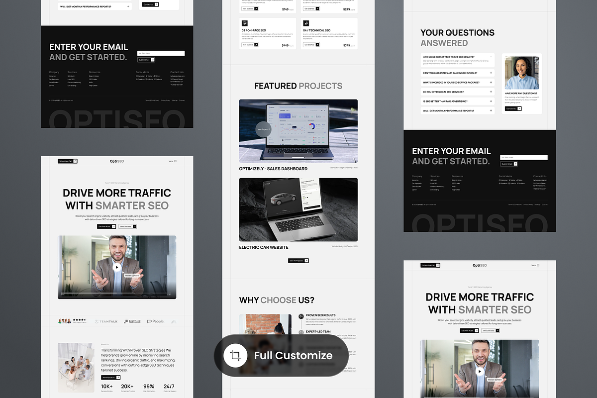 OptiSEO - SEO Marketing Landing Page, a Websites & App Template by SLAB! Design (Photo 3 of 4)