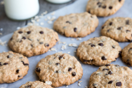 Homemade oatmeal cookies stock photo containing background and bake, a Food & Drink Photo by Ivanna