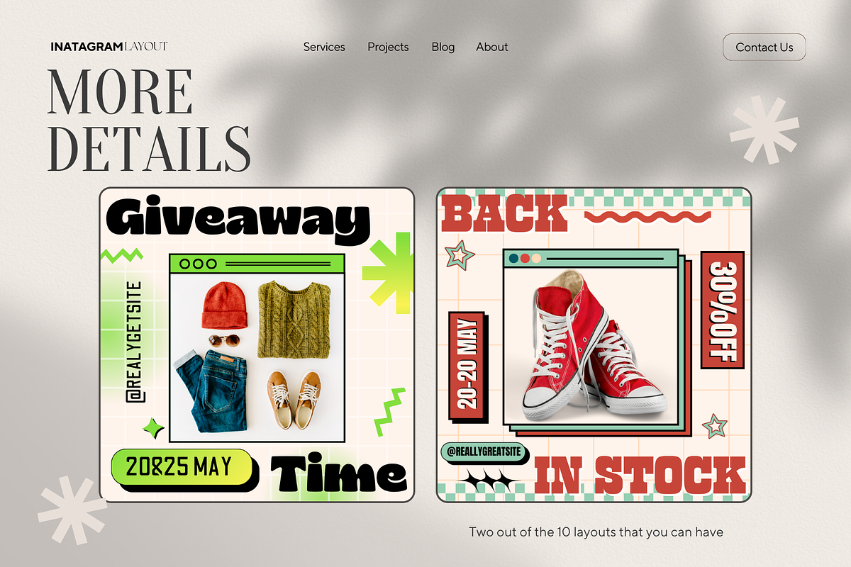 Instagram Post Template, a Social Media Template by Visuallay (Photo 8 of 10)