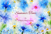 Summer Time Flowers PaperAndCrayons, an Illustration by PaperAndCrayons (Thumbnail 1 of 6)