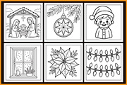 Christmas Holiday Coloring Book, a Seasonal Illustration by protabsorkar11 (Thumbnail 3 of 4)