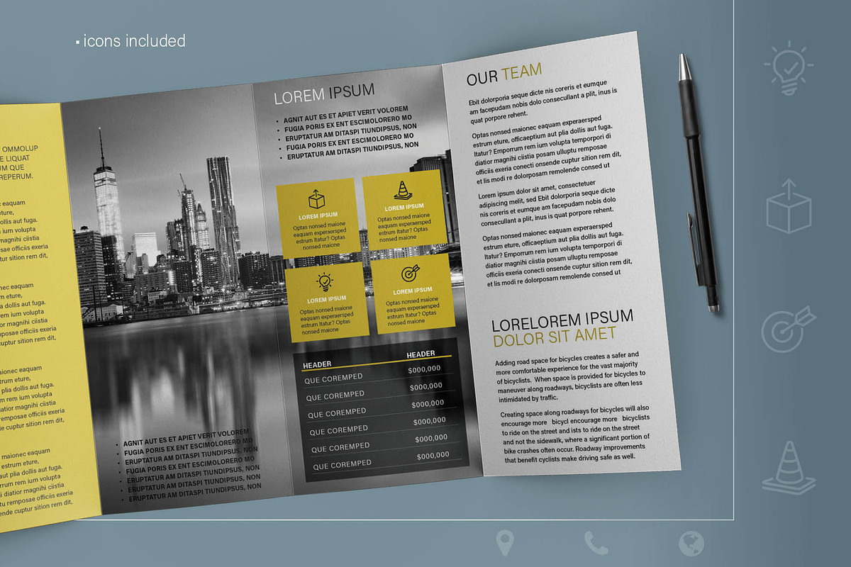 Four Fold Brochure Template, a Brochure Template by R-studio (Photo 6 of 7)