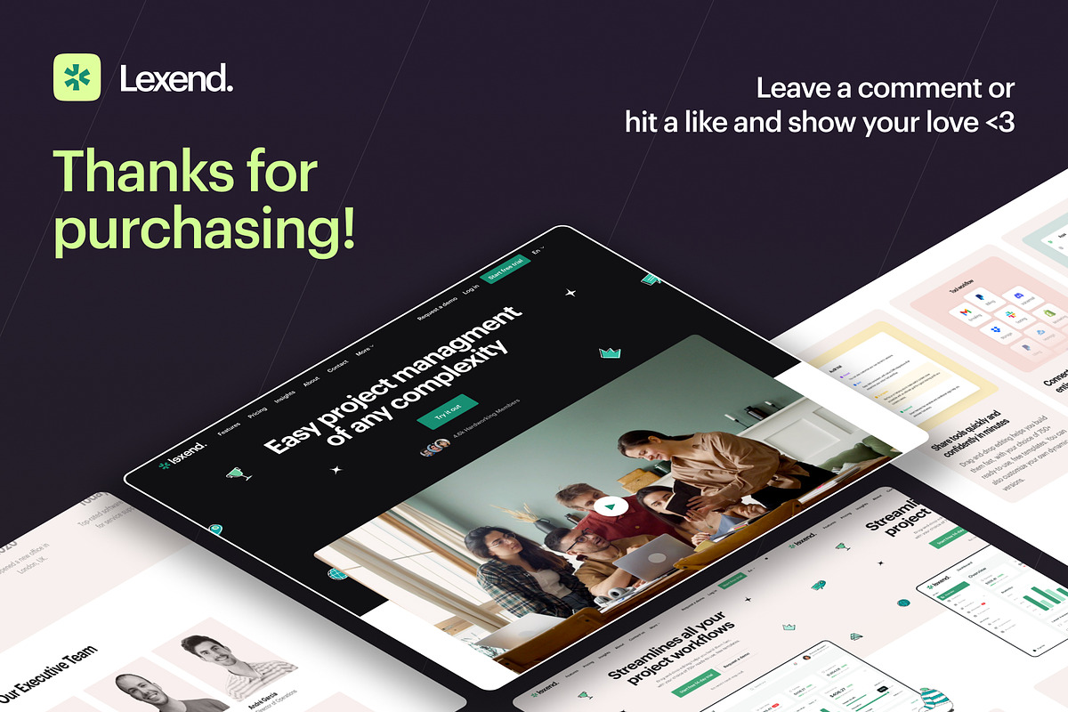 Lexend - SaaS Software Site Template, a HTML Template by UniStudio (Photo 6 of 6)