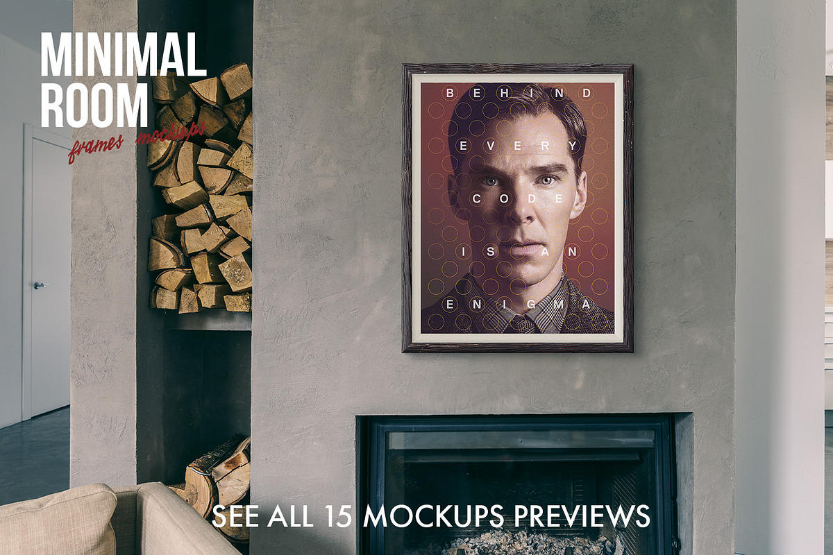 Minimal Room - Frames Mockups, a Product Mockup by Madebyvadim (Photo 7 of 7)
