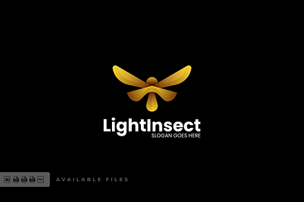 Light Insect Gradient Colorful Logo