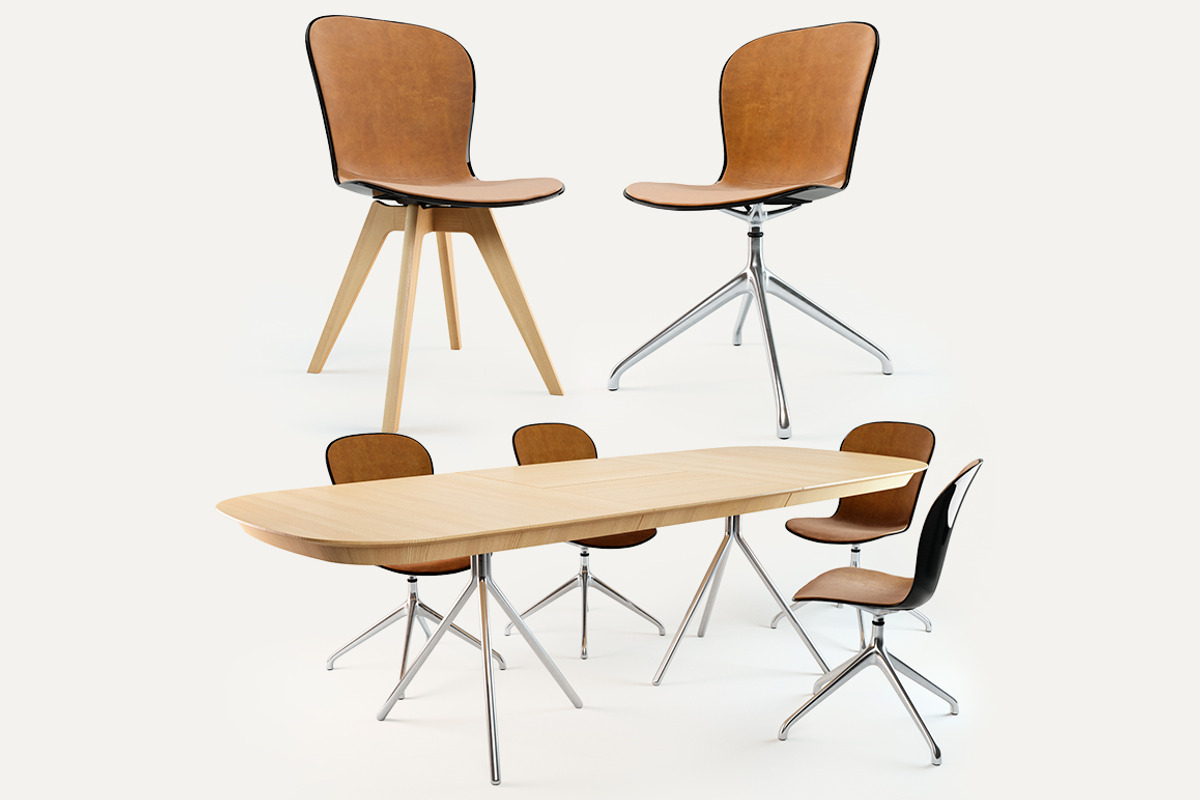 BoConcept dining Set, a Furniture 3D Model by dk 3d models (Photo 1 of 4)