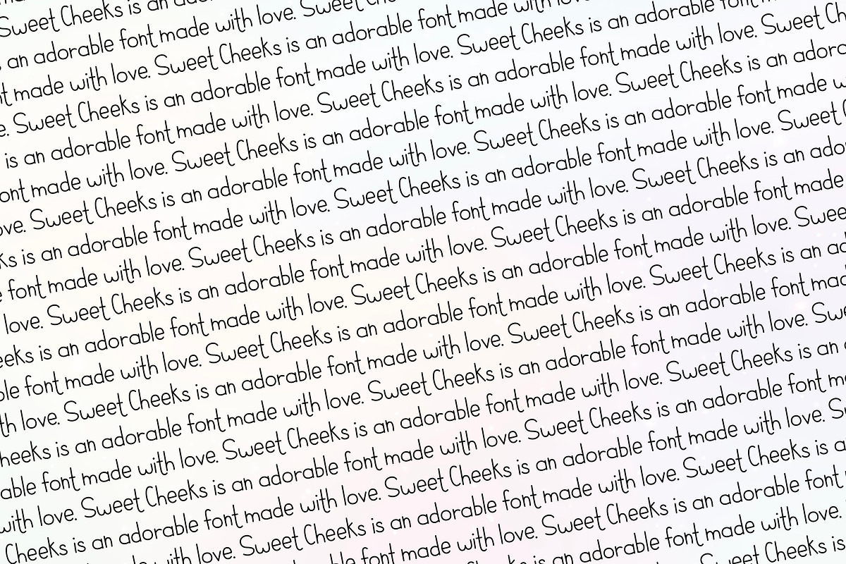 Sweet Cheeks Monoline Font, a Handwritten Font by Miss Tiina (Photo 4 of 4)