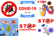 Covid-19 Coronavirus Stop 2019-nCoV, a Healthcare Illustration by TAlex (Thumbnail 1 of 6)