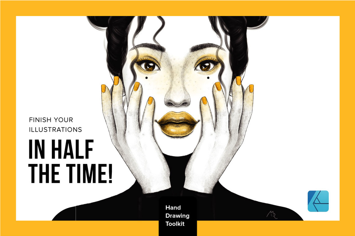 Hand Drawing Toolkit for Affinity, a Brush Add-On by Riveros Illustration (Photo 5 of 8)