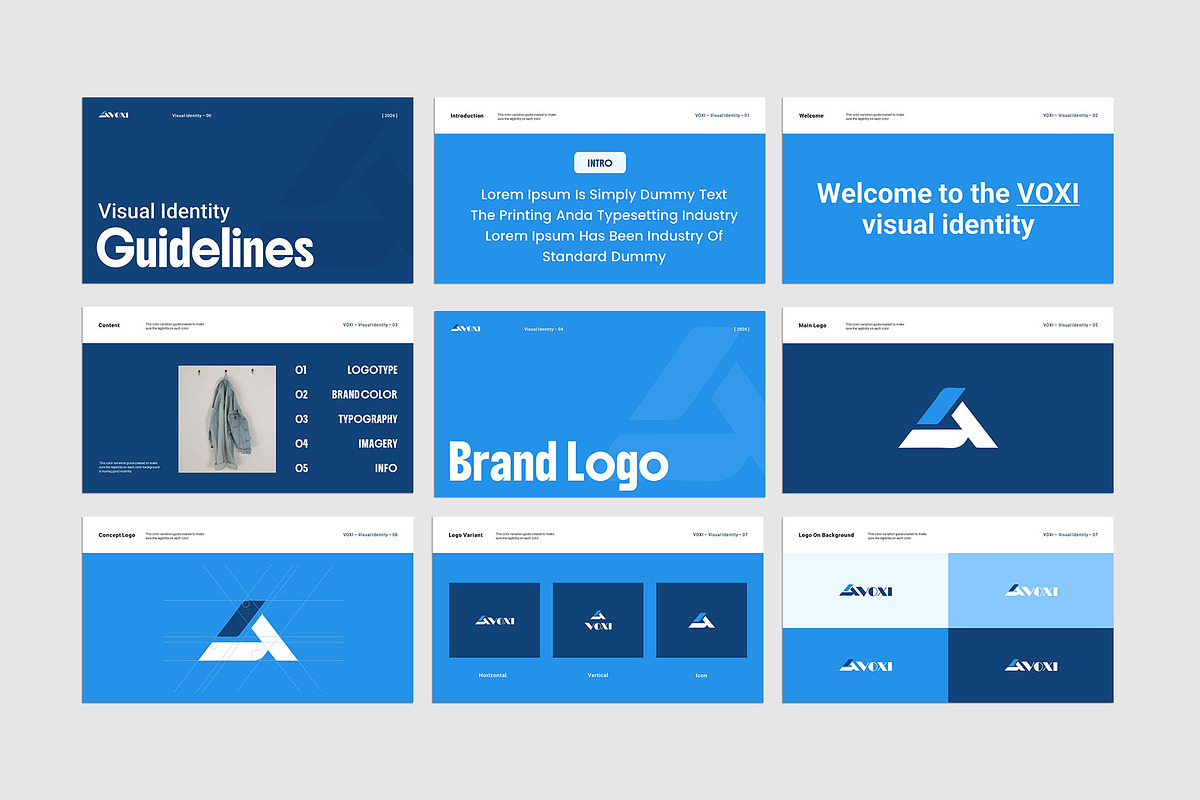 Visual Identity Guideline, a Presentation Template by KreateTribe