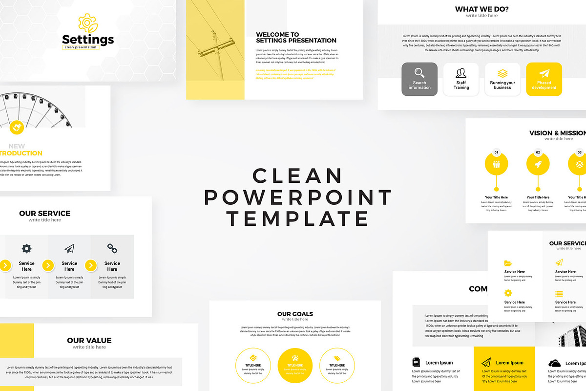 Setting Business PowerPoint Template, a Presentation Template by RsmBoutique2021 (Photo 1 of 5)