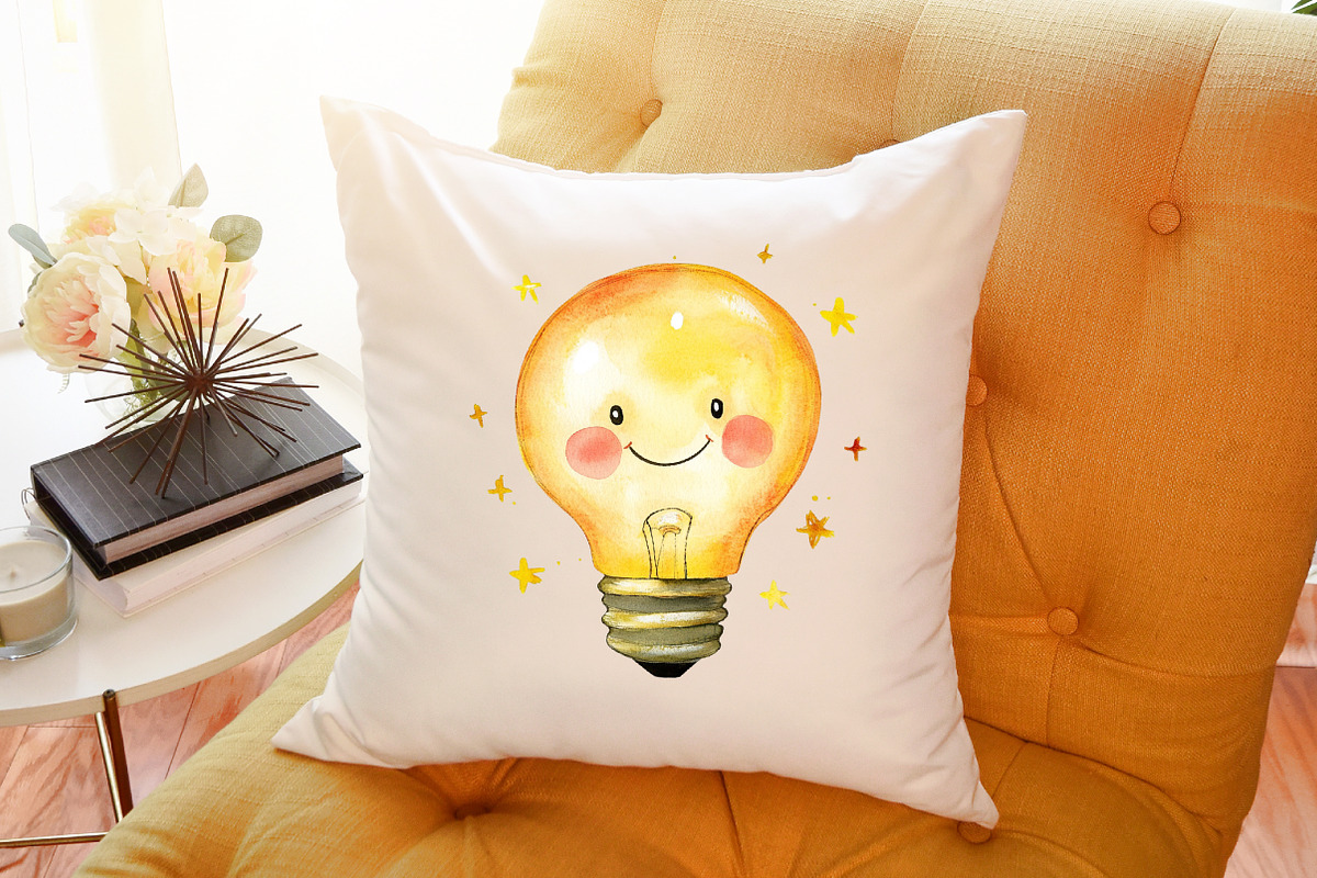 Cute Christmas Watercolor Clipart, an Illustration by Sublimation Artist (Photo 6 of 6)