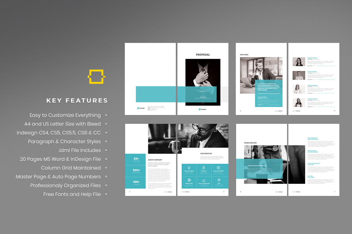 Project Proposal, a Brochure Template by DesignJanala (Photo 2 of 7)