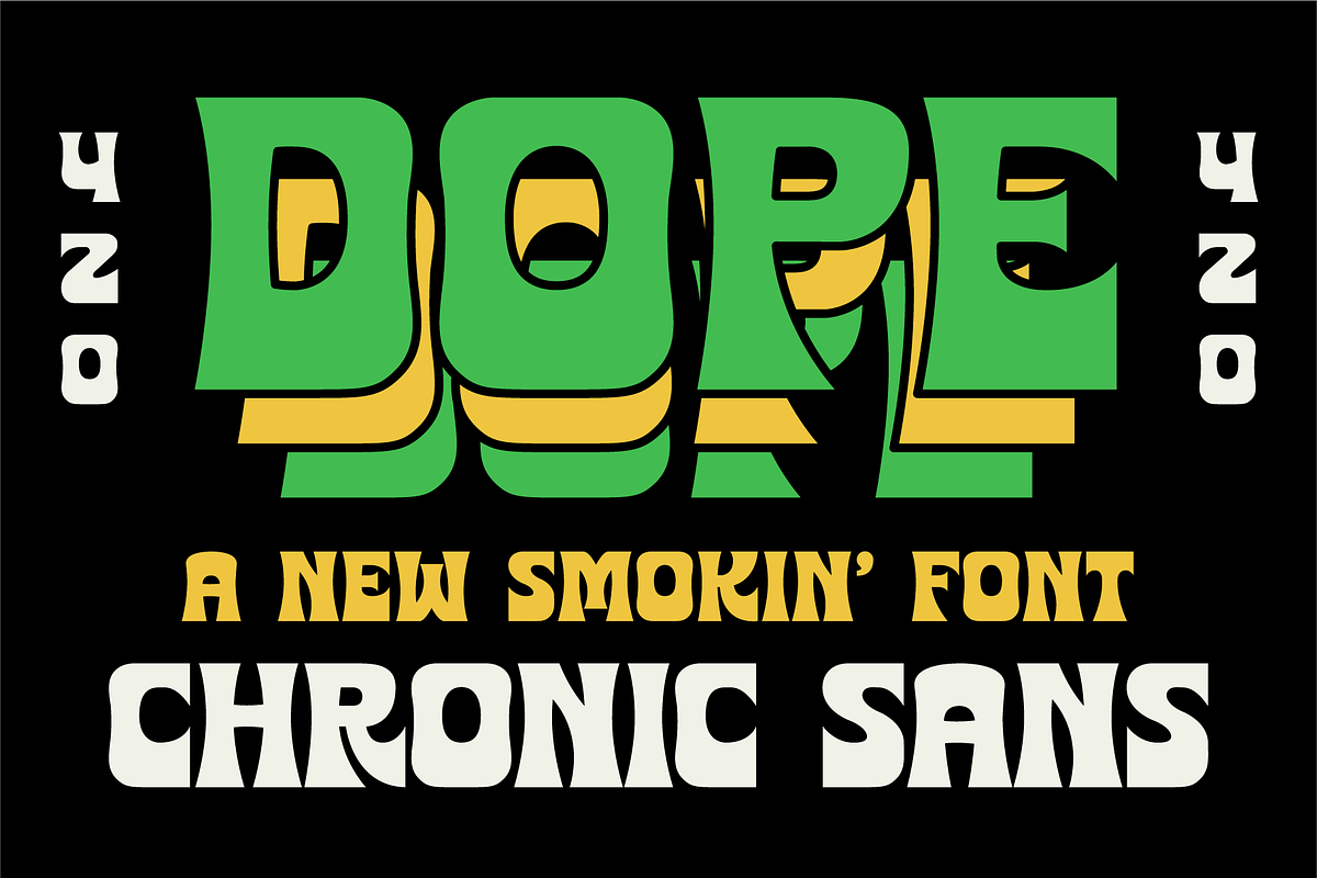 Chronic Sans Font Family, a Font by Brethrendesignco (Photo 6 of 6)