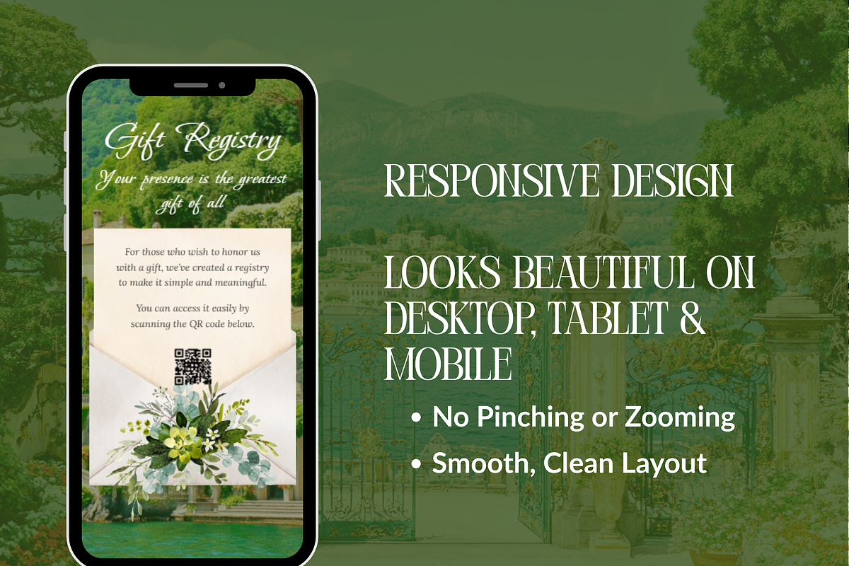 Squarespace Green Wedding Website, a Squarespace Template by Sofia Designs (Photo 5 of 5)