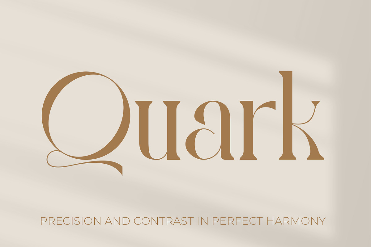 Quark - Elegant Modern High Contrast, a Serif Font by OWPictures (Photo 1 of 10)