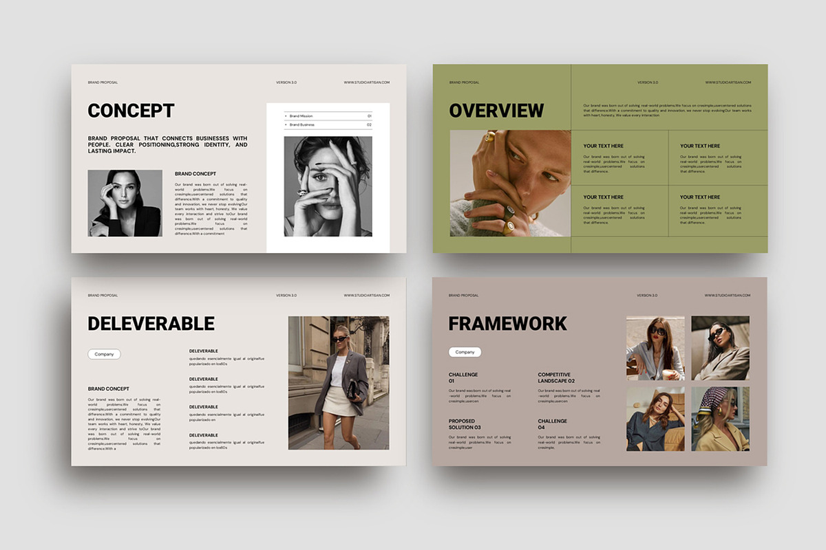 Brand Project Presentation Template, a Presentation Template by Studio Artisan (Photo 7 of 9)