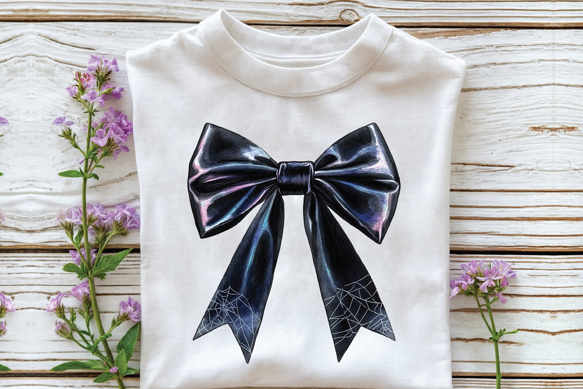 Halloween Coquette Bow Clipart, an Illustration by CraftArtStudio (Photo 5 of 6)